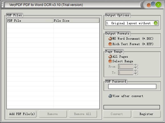 VeryPDF PDF to Word OCR Converter؈D