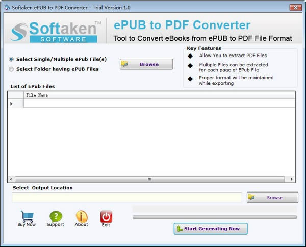 Softaken ePUB to PDF Converter-ePUBʽתPDFʽĵת-Softaken ePUB to PDF Converter v1.0ٷ汾