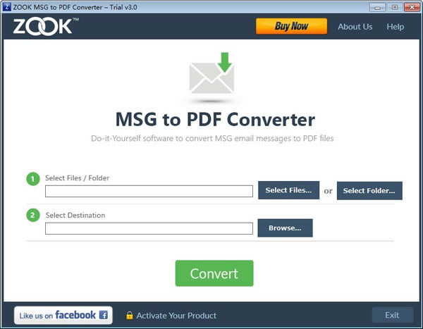 ZOOK MSG to PDF Converter؈D