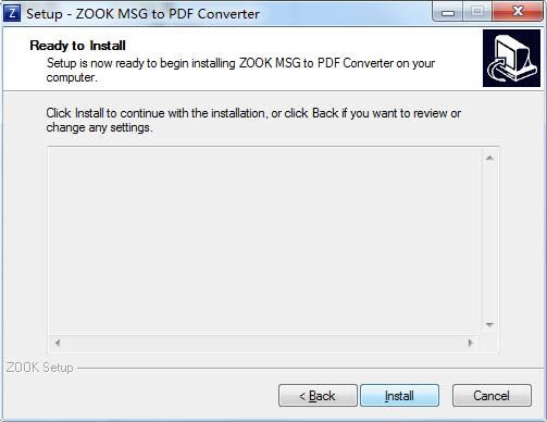 ZOOK MSG to PDF Converter؈D