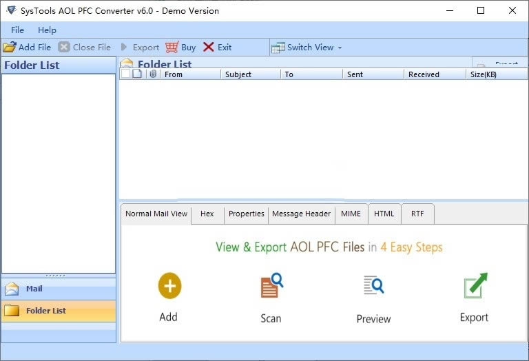 SysTools AOL PFC Converter؈D