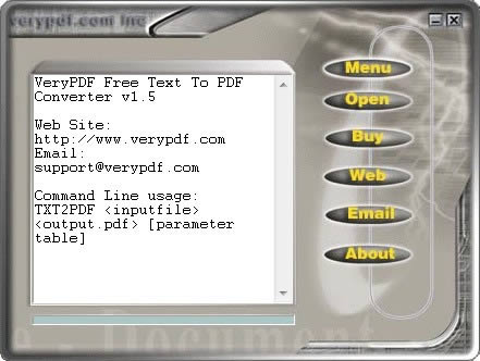 VeryPDF Text to PDF Converter-ıPDFת-VeryPDF Text to PDF Converter v1.5ٷ汾