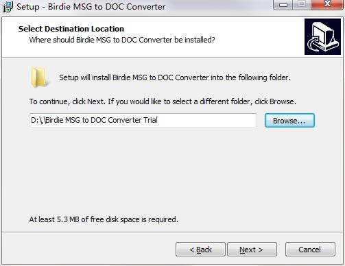 Birdie MSG to DOC Converter؈D