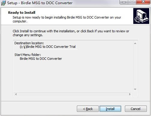 Birdie MSG to DOC Converter؈D