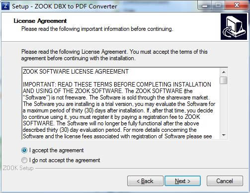 ZOOK DBX to PDF Converter؈D