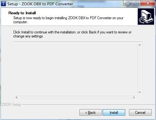 ZOOK DBX to PDF Converter؈D
