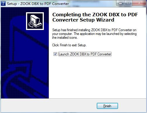 ZOOK DBX to PDF Converter؈D