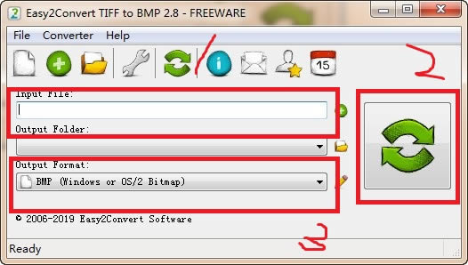 Easy2Convert TIFF to BMP؈D