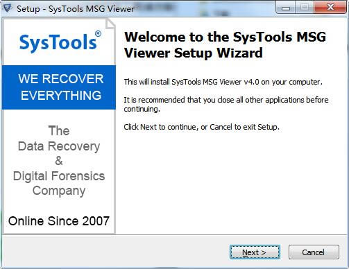 SysTools MSG Viewer؈D