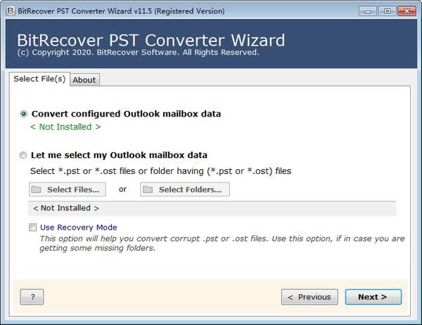 PSTʽDQ(BitRecover PST Converter Wizard)