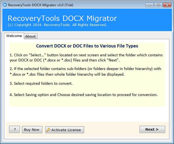 RecoveryTools DOCX Migrator-DOCXļת-RecoveryTools DOCX Migrator v3.0ٷ汾