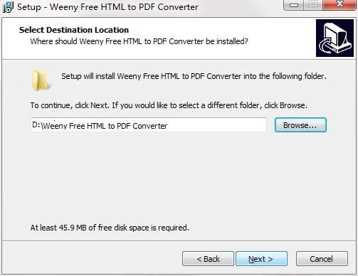 Weeny Free HTML to PDF Converter؈D