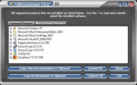 MSKeyViewer Plus-鿴Windows/Office/Exchange-MSKeyViewer Plus v2.35 ɫ