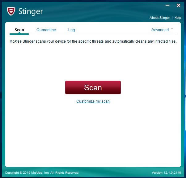 McAfee AVERT Stinger x32-ɱض-McAfee AVERT Stinger x32 v12.1.0.2140ٷʽ