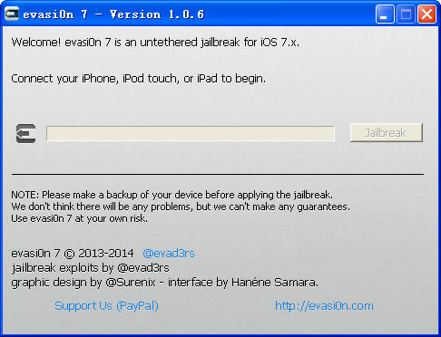 evasi0n7 -ios7Խ-evasi0n7  v1.0.3ٷʽ