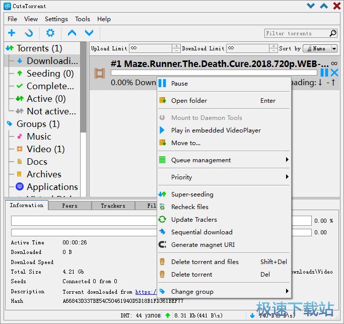 ɰBTع_CuteTorrent 1.0.0.43 ٷⰲװɫ汾